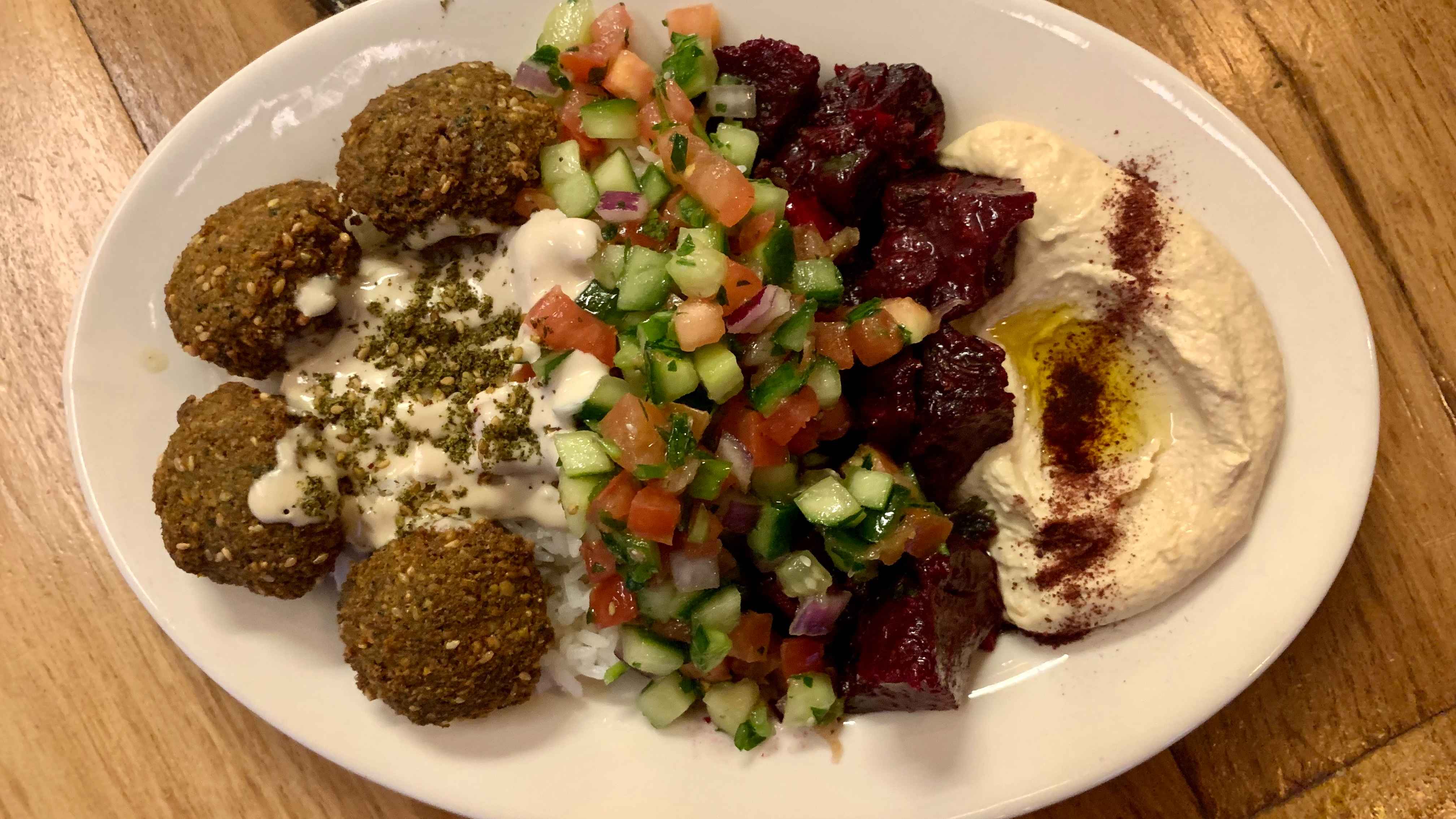Order Middle Eastern Plate food online from Slice Of Queens store, Brooklyn on bringmethat.com