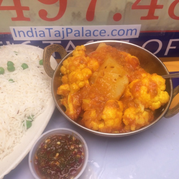 Order J1. Aloo Gobi food online from India Taj Palace store, San Antonio on bringmethat.com