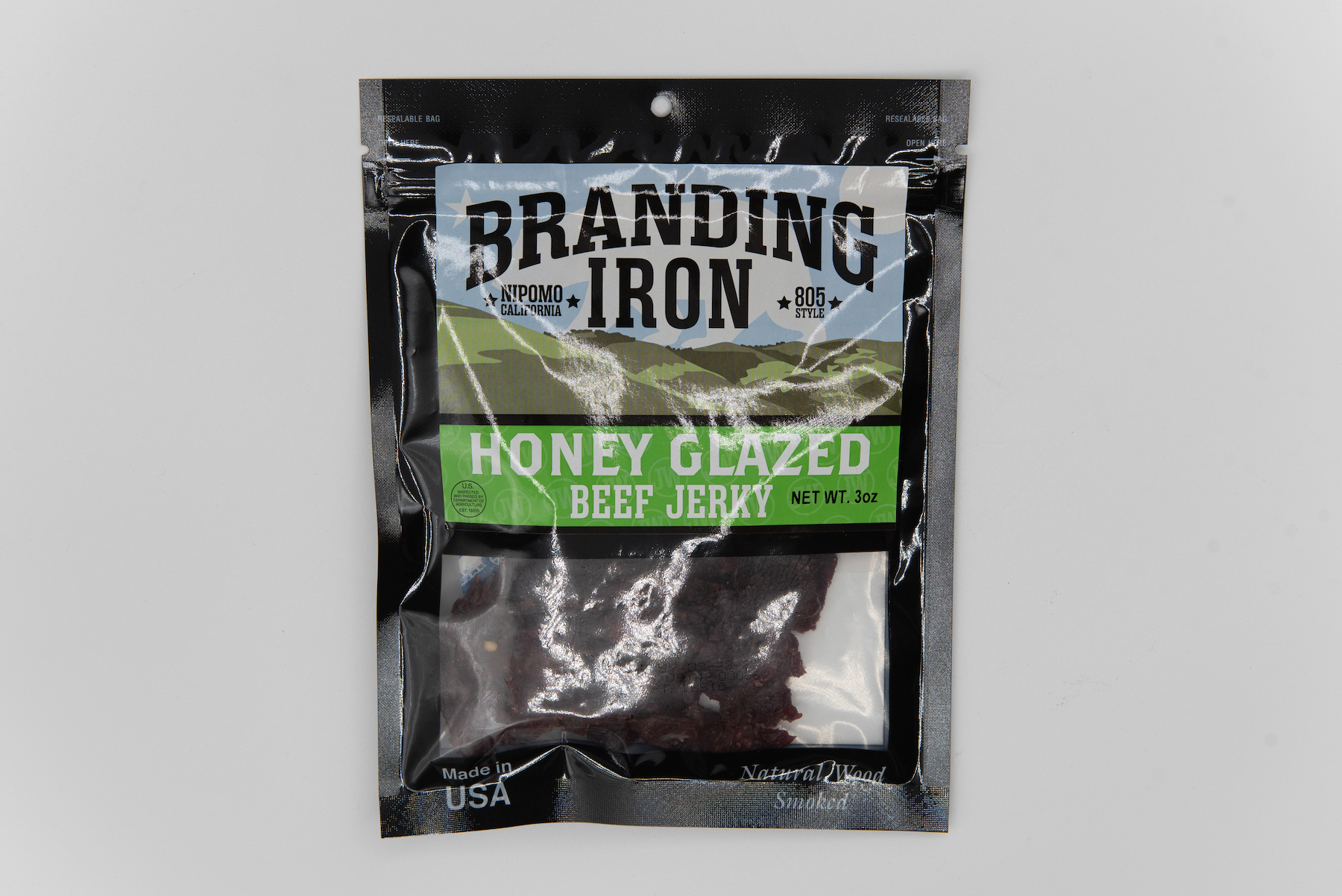 Order Branding iron jerky | honey glazed  3.5 oz food online from Sandpiper Liquors store, Summerland on bringmethat.com