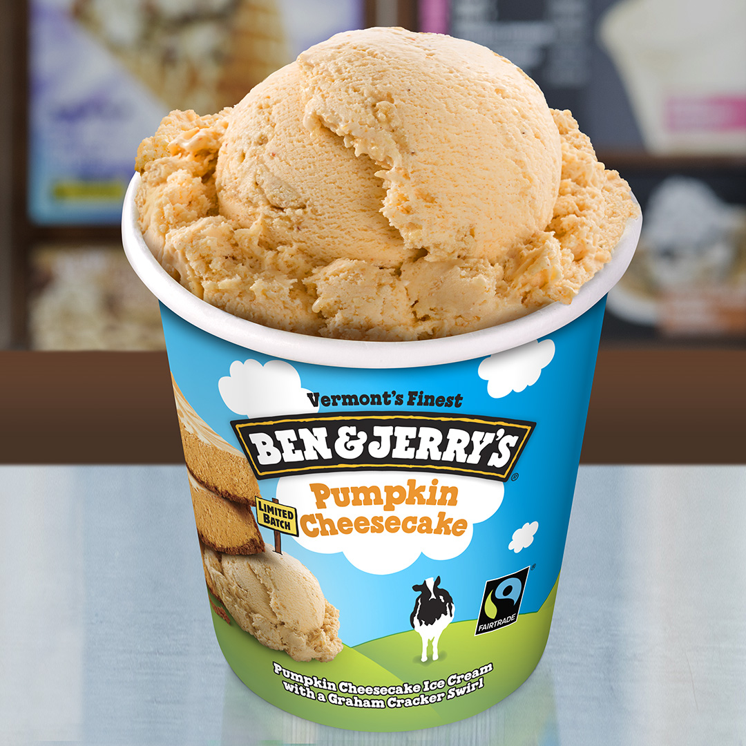 Order Pumpkin Cheesecake food online from Ben & Jerry's store, Manchester on bringmethat.com
