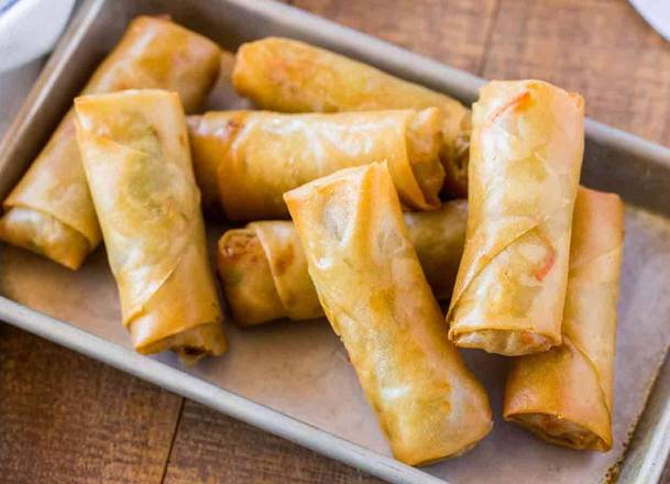 Order Spring Roll (2 pcs) food online from First Jade Chinese Restaurant store, Long Beach on bringmethat.com