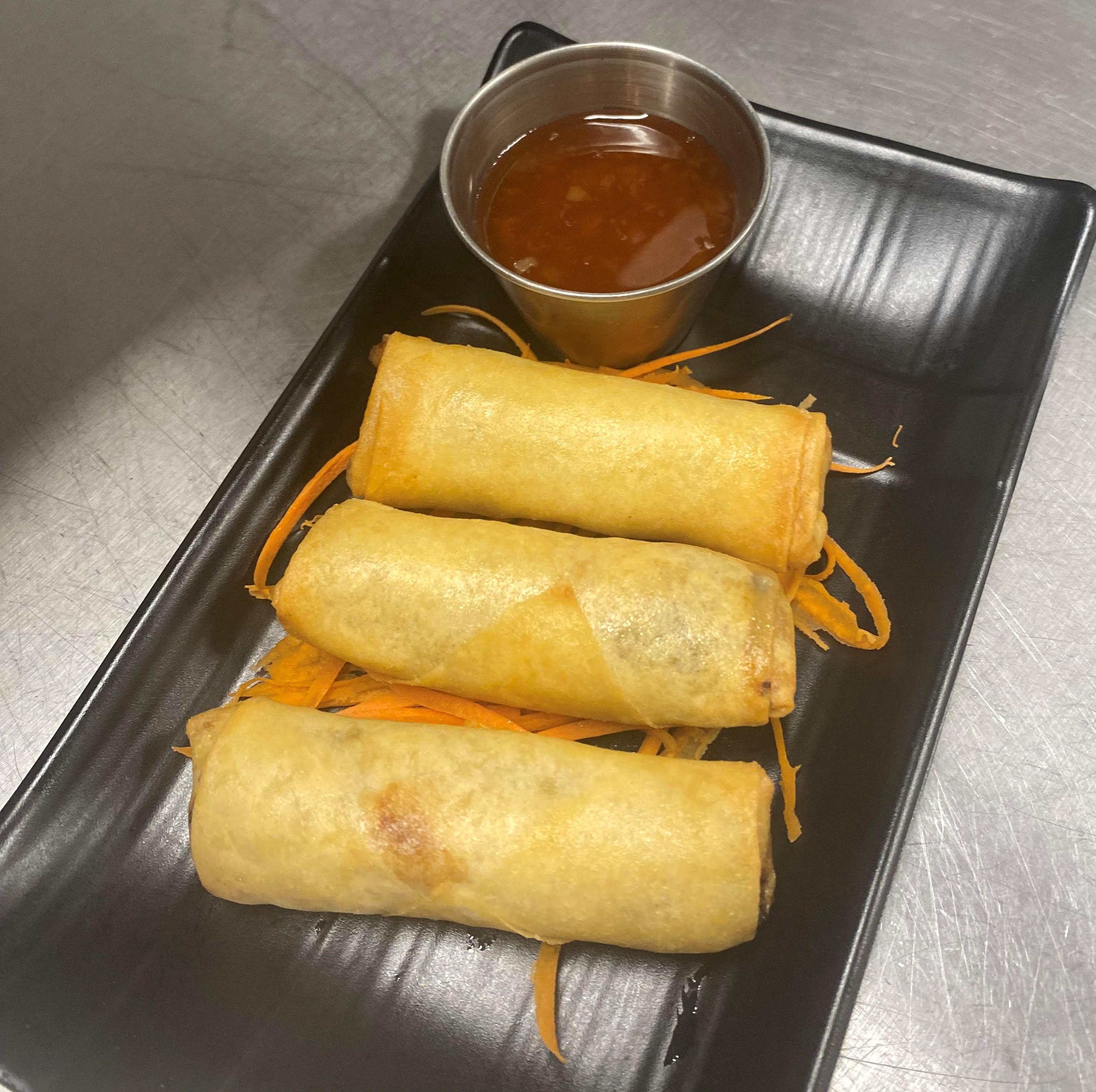 Order A3. Eggrolls - 3pc food online from Brew Cafe store, Redwood City on bringmethat.com