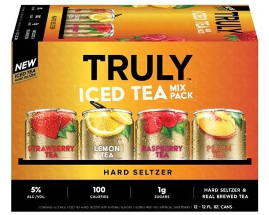Order Truly Iced Tea Variety, 12pk-12oz can beer (5% ABV) food online from Samco Food Store store, Bakersfield on bringmethat.com