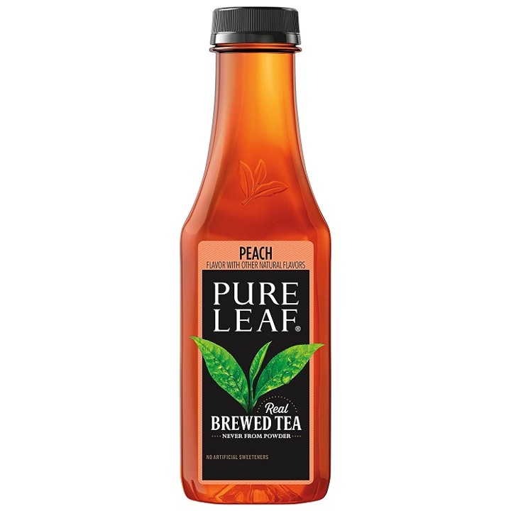 Order Pure Leaf Subtly Sweet Peach Tea food online from Pellegrino's Deli Cafe store, Rochester on bringmethat.com