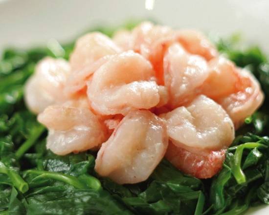 Order Baby Shrimp with Snow Pea Leaves (豆苗炒虾仁) food online from Petite Soo Chow store, Cliffside Park on bringmethat.com