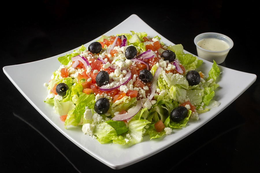 Order Greek Salad  food online from California Fries And Wings store, San Diego on bringmethat.com