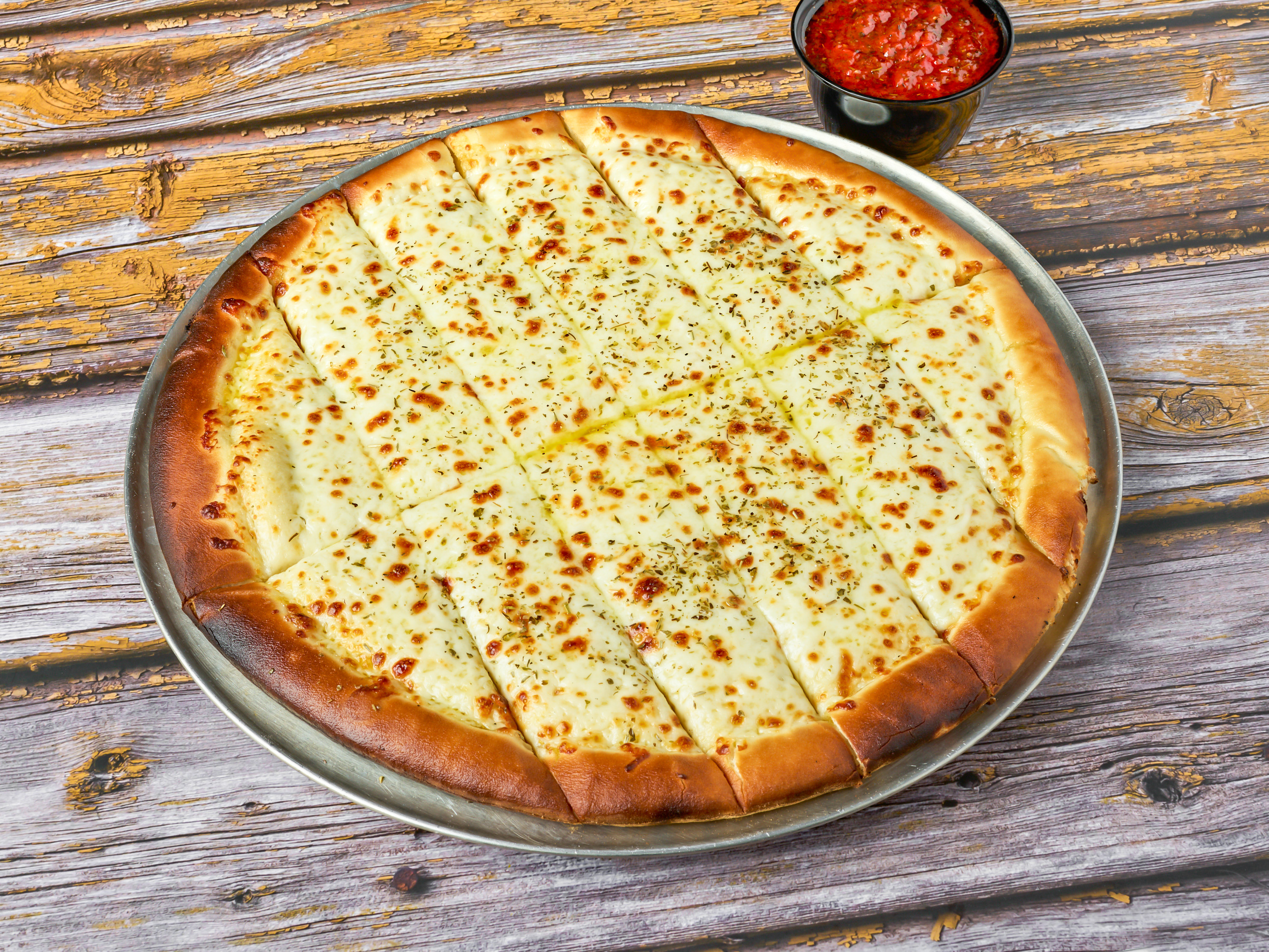 Order Cheesy Bread with House Marinara food online from The Axe Bar store, Champaign on bringmethat.com