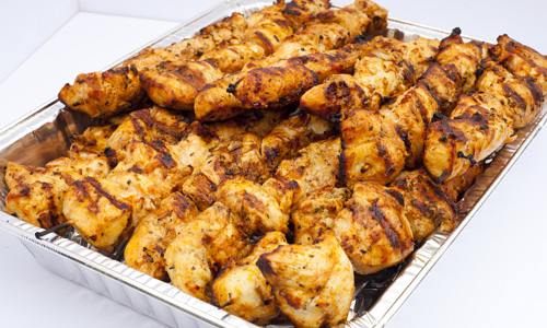 Order Chicken Kabob (tray) food online from Salam restaurant store, Chicago on bringmethat.com