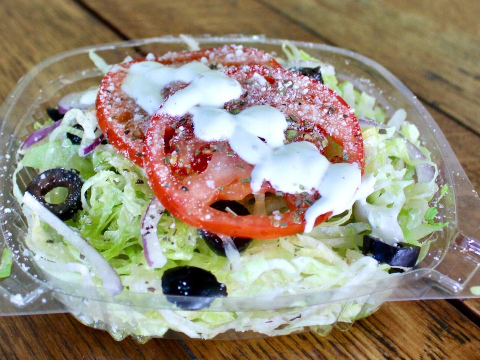 Order Garden Salad food online from The Great Outdoors Sub Shop store, Fort Worth on bringmethat.com