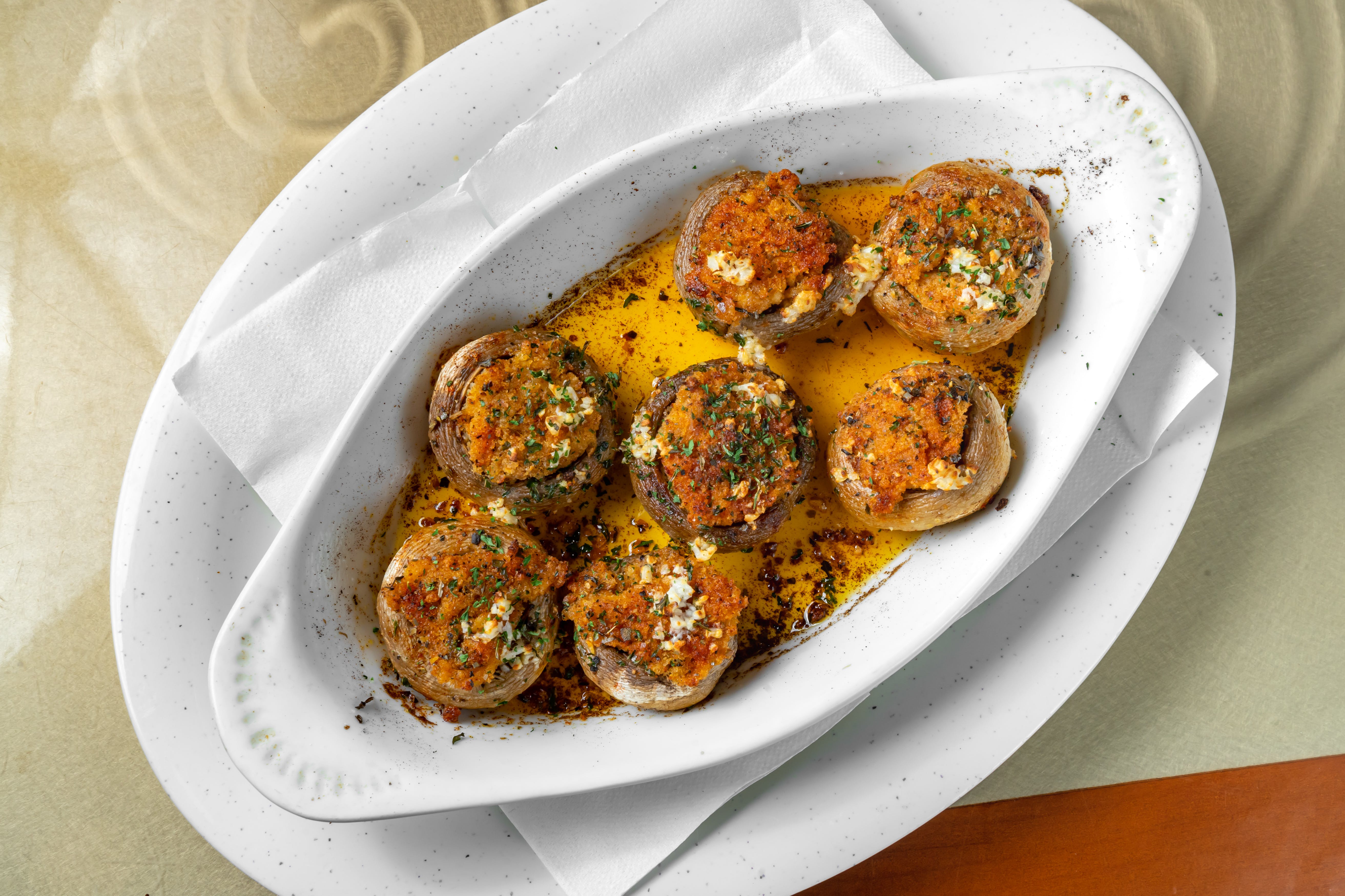 Order Stuffed Mushrooms - Appetizer food online from My Pizzeria store, Fort Worth on bringmethat.com
