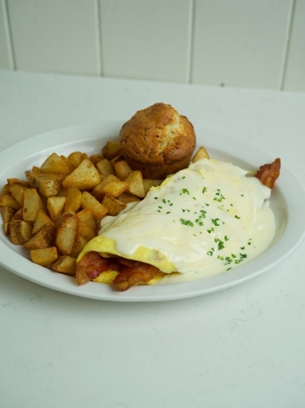 Order Bacon City Omelet food online from Wild Eggs store, Louisville on bringmethat.com