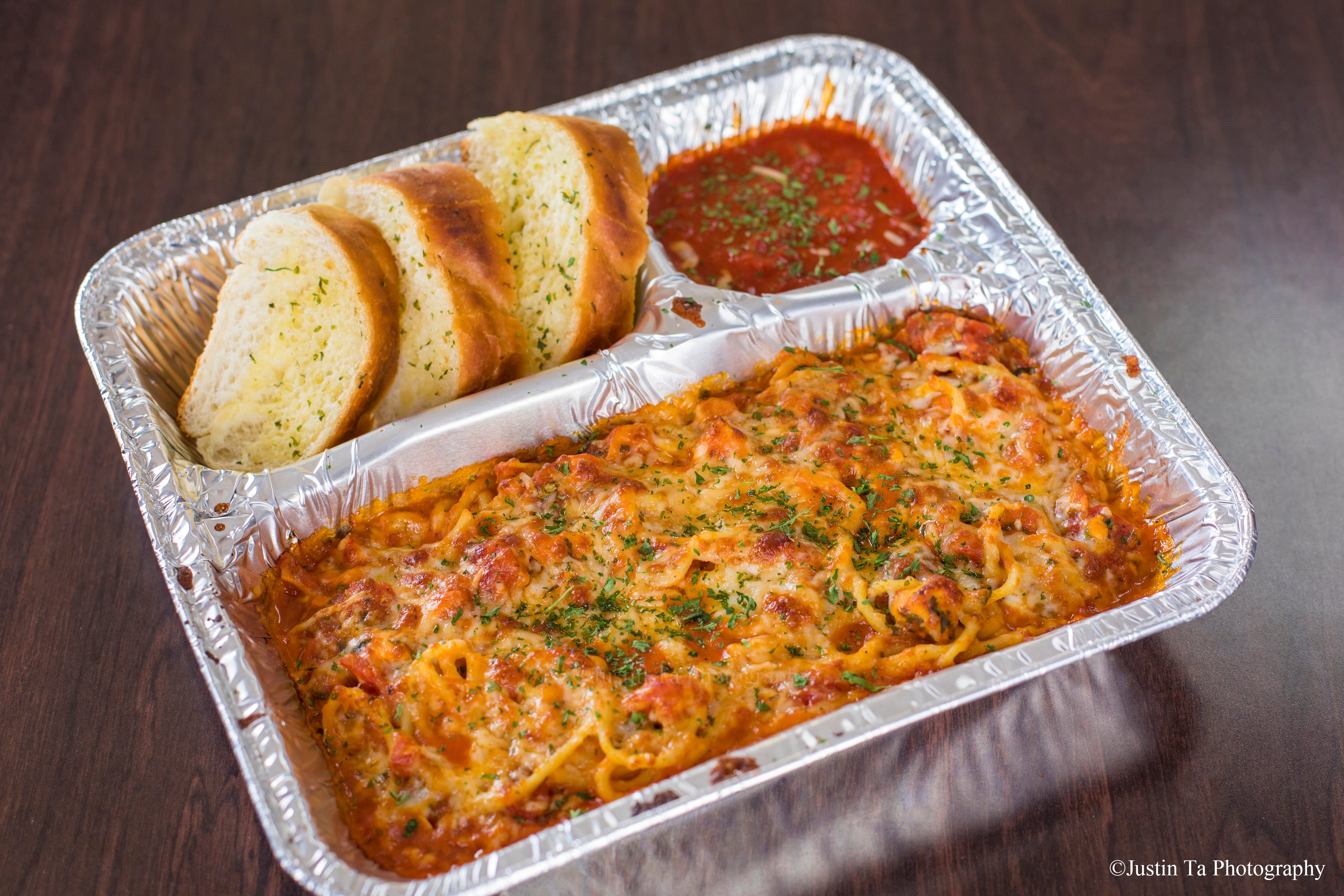 Order 4. Chicken Parmesan Pasta - Pasta food online from Red Pepper Pizza store, San Leandro on bringmethat.com