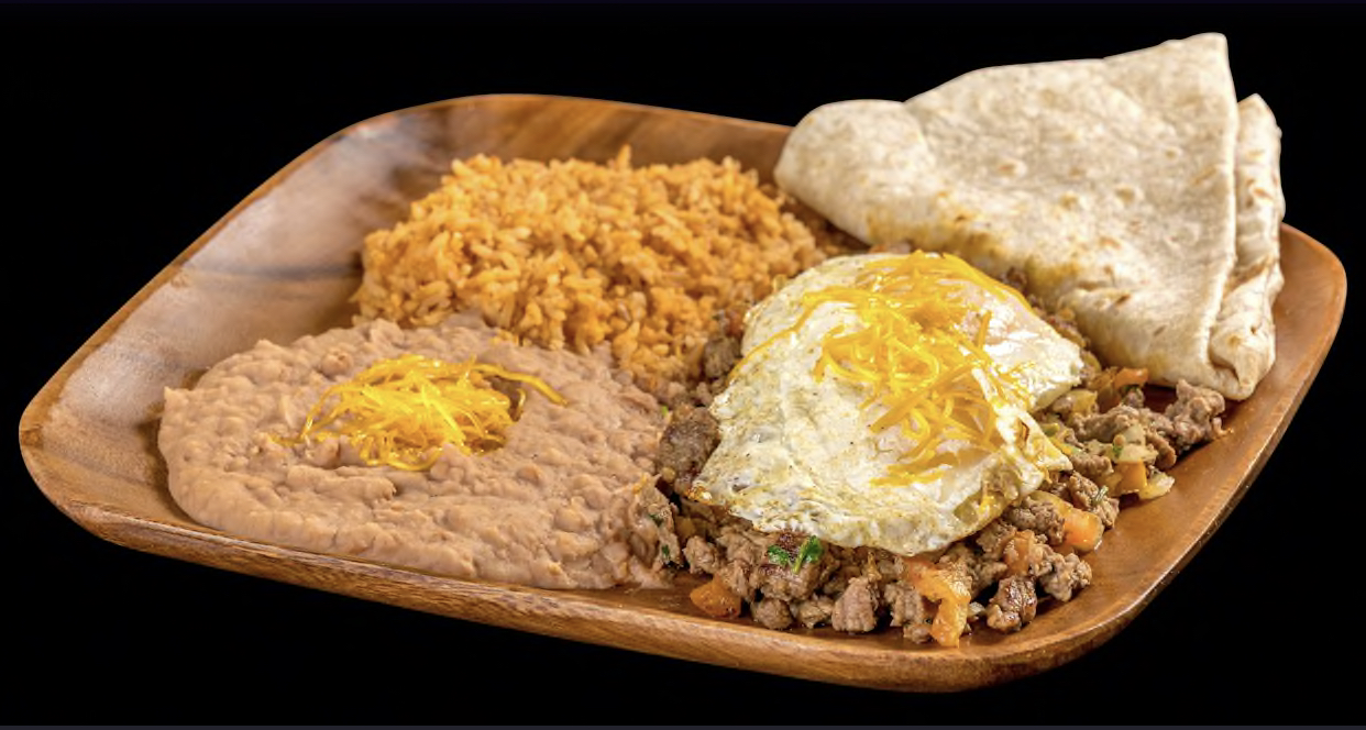 Order Steak Ranchero Breakfast Platter food online from Filibertos Mexican Food store, Mesa on bringmethat.com