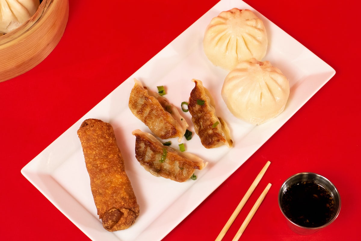 Order NEW Combo - Select 2 Bao, 3 Potstickers, & 1 Egg Roll food online from Wow Bao store, Milford on bringmethat.com