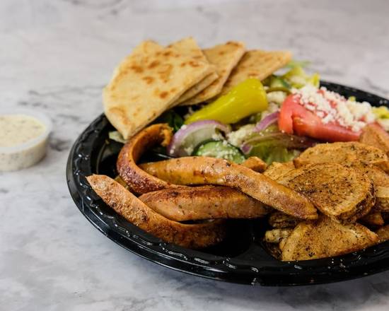Order Loukaniko Plate food online from Grecian Gyro store, Hapeville on bringmethat.com