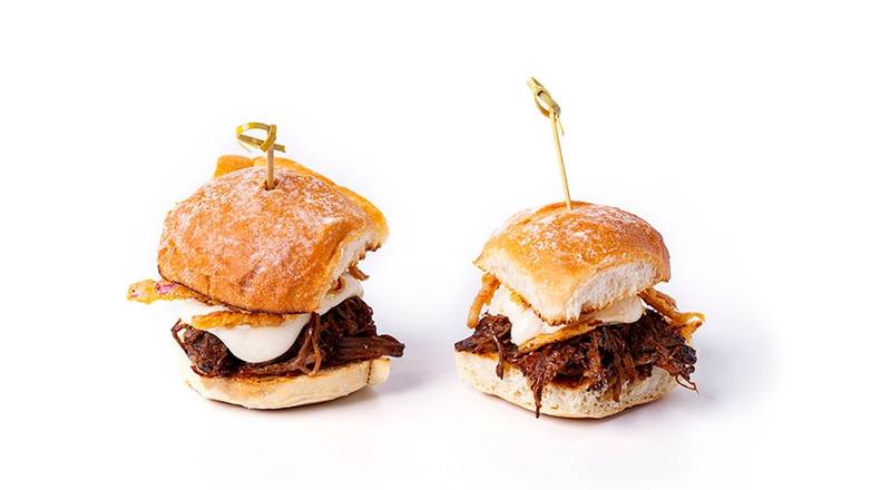 Order *Short Rib Sliders* food online from Tap Room store, Patchogue on bringmethat.com