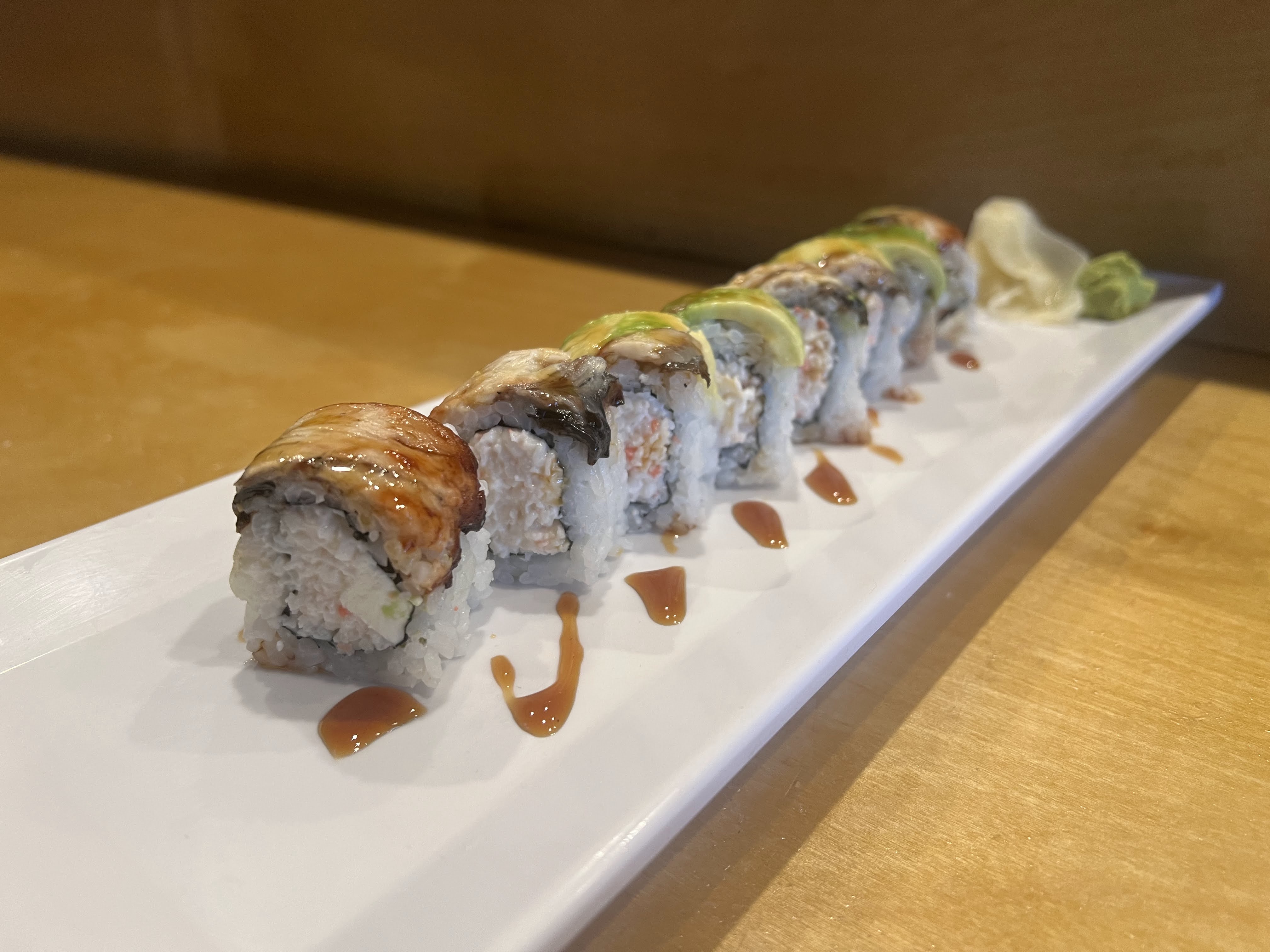 Order King Dragon Roll food online from Sushi Box store, Wylie on bringmethat.com