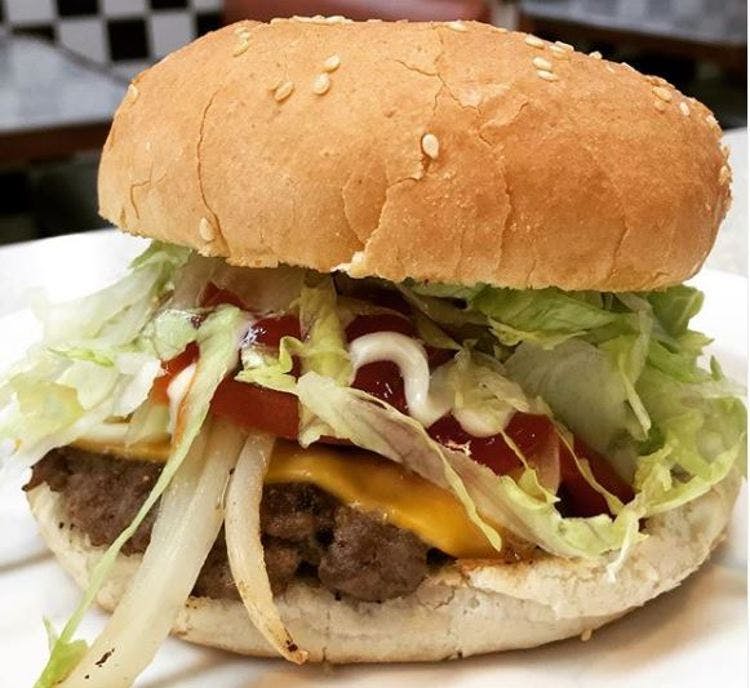 Order Cheese Burger Meal - Meal food online from La Esquina Del Sabor store, New Britain on bringmethat.com