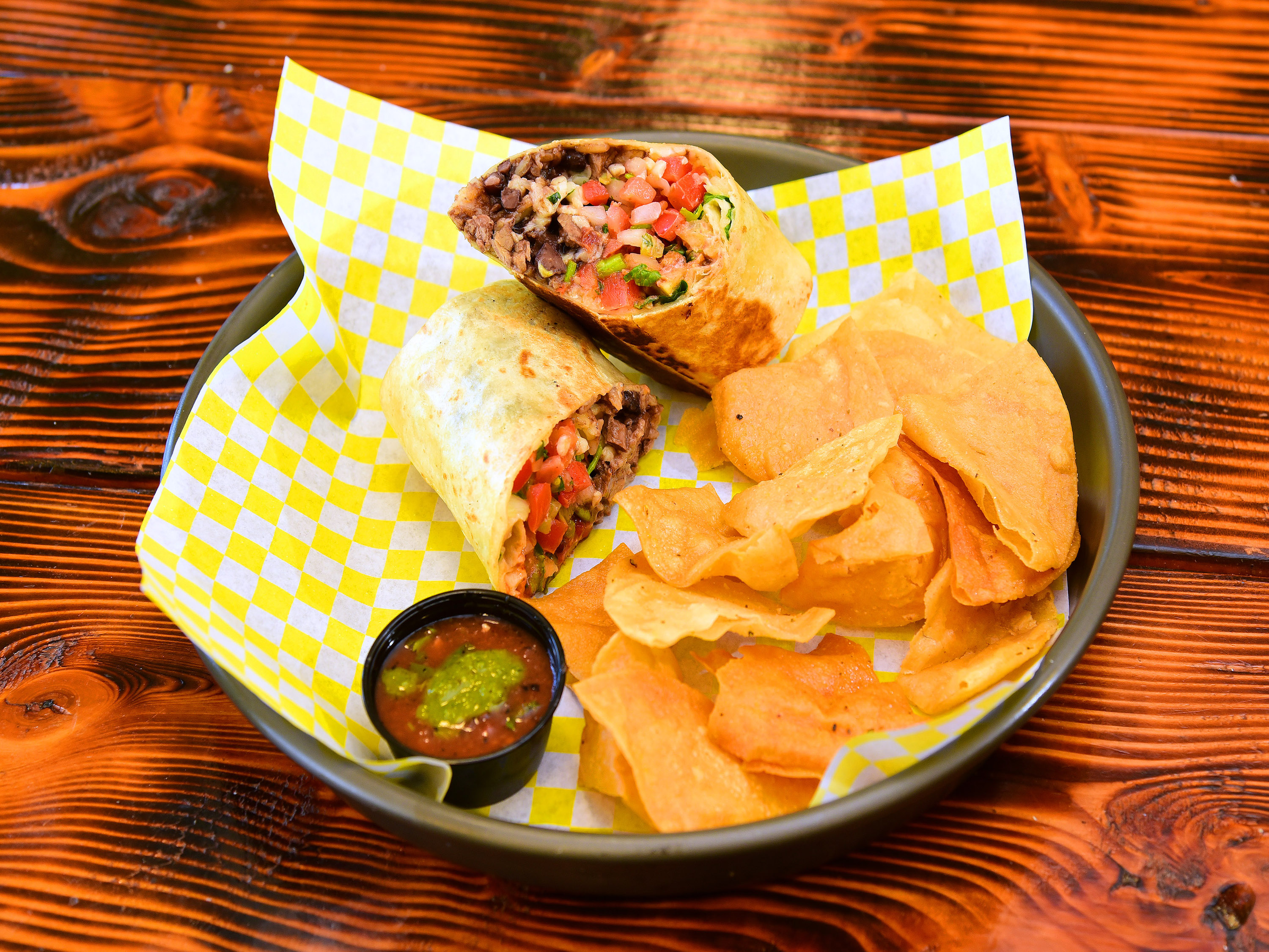 Order Steak Burrito food online from Itacate store, North Chili on bringmethat.com