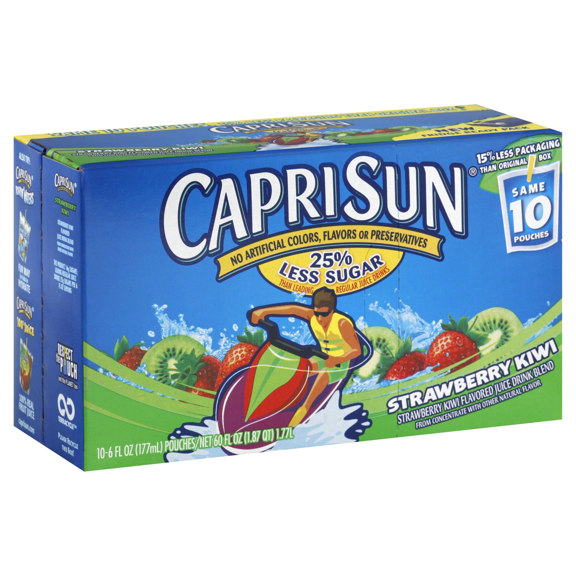 Order Capri Sun Juice Drink Blend Pouches, Strawberry Kiwi, 6 fl oz - 10 ct food online from Rite Aid store, MILLER PLACE on bringmethat.com