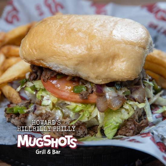 Order HOWARDS PHILLY SANDWICH food online from Mugshots Grill & Bar store, Starkville on bringmethat.com
