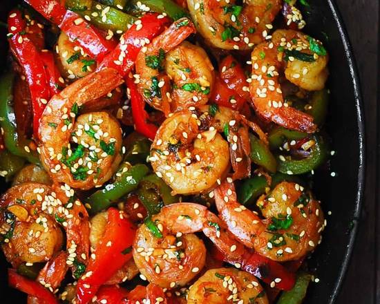 Order Shrimp Red Chili (Khung Pad Cha) food online from Thai Elephant store, Cleveland on bringmethat.com