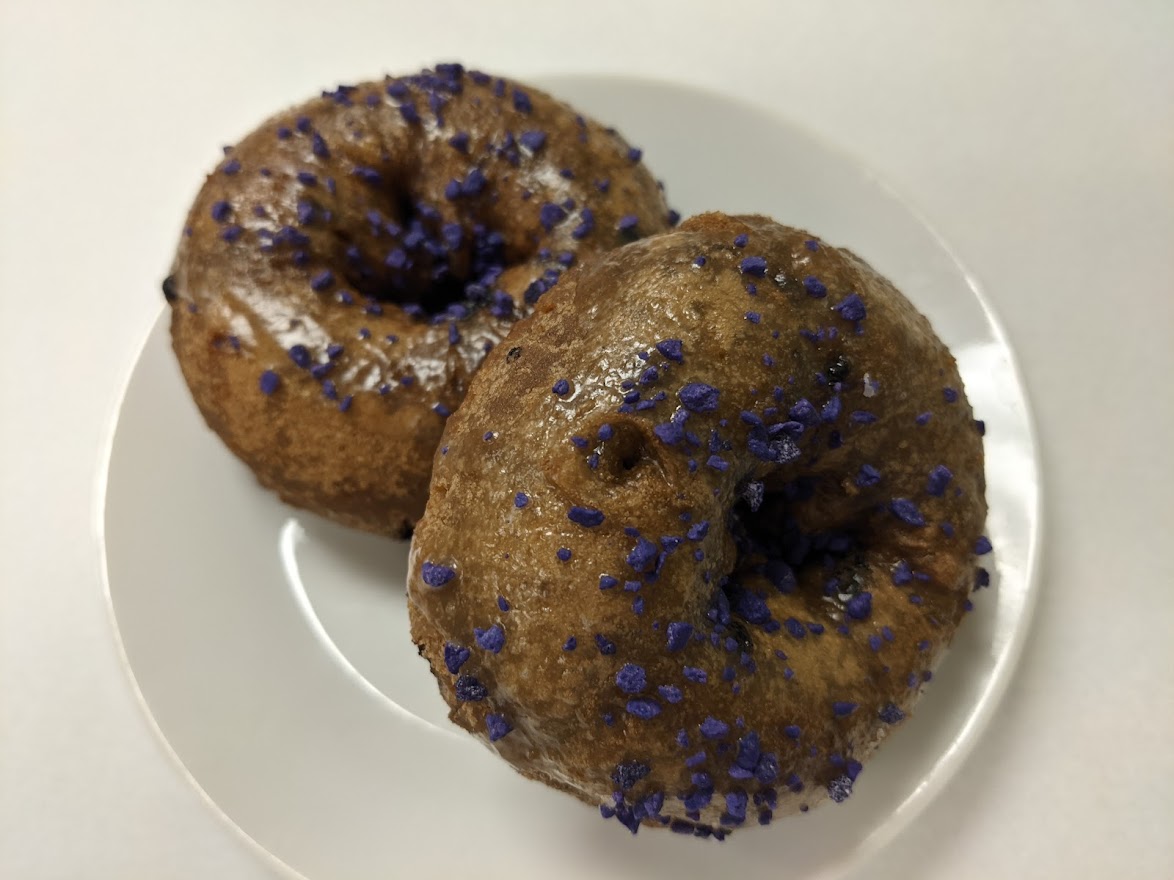 Order Blueberry Donut food online from Morkes Chocolate store, Huntley on bringmethat.com