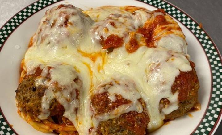 Order Meatball Parm Dinner food online from Sergio store, Riverhead on bringmethat.com