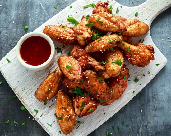 Order 8 Wings (choose flavor) food online from Wing Society store, Vernon Hills on bringmethat.com