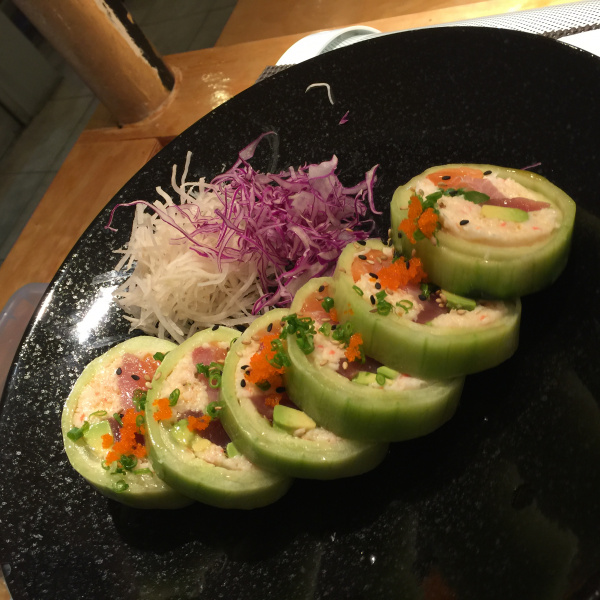Order Cucumber Wrap Roll food online from Kazuki Sushi store, Los Angeles on bringmethat.com