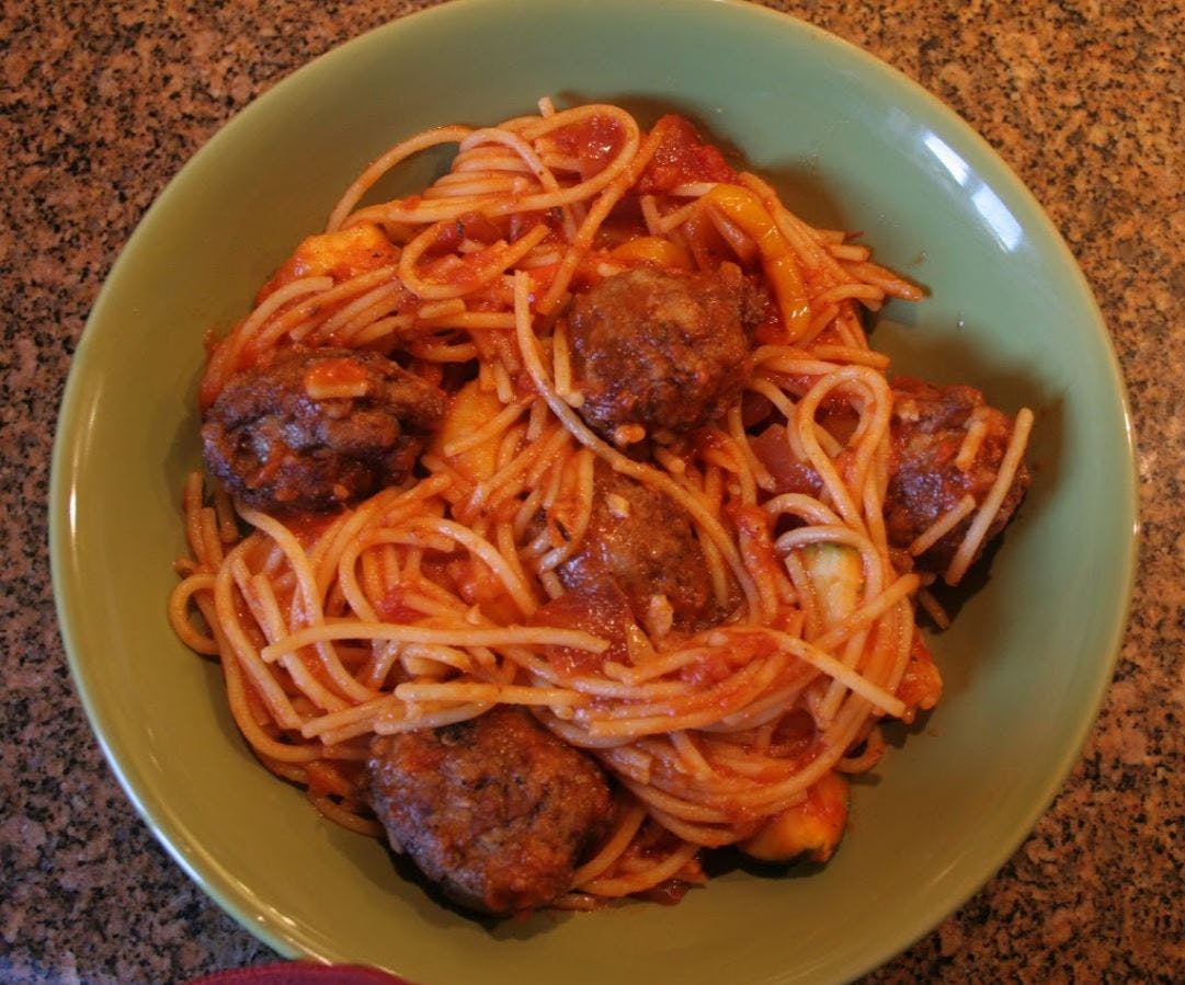 Order Pasta with Meatballs - Pasta food online from Ciminelli Pizza store, Bethpage on bringmethat.com
