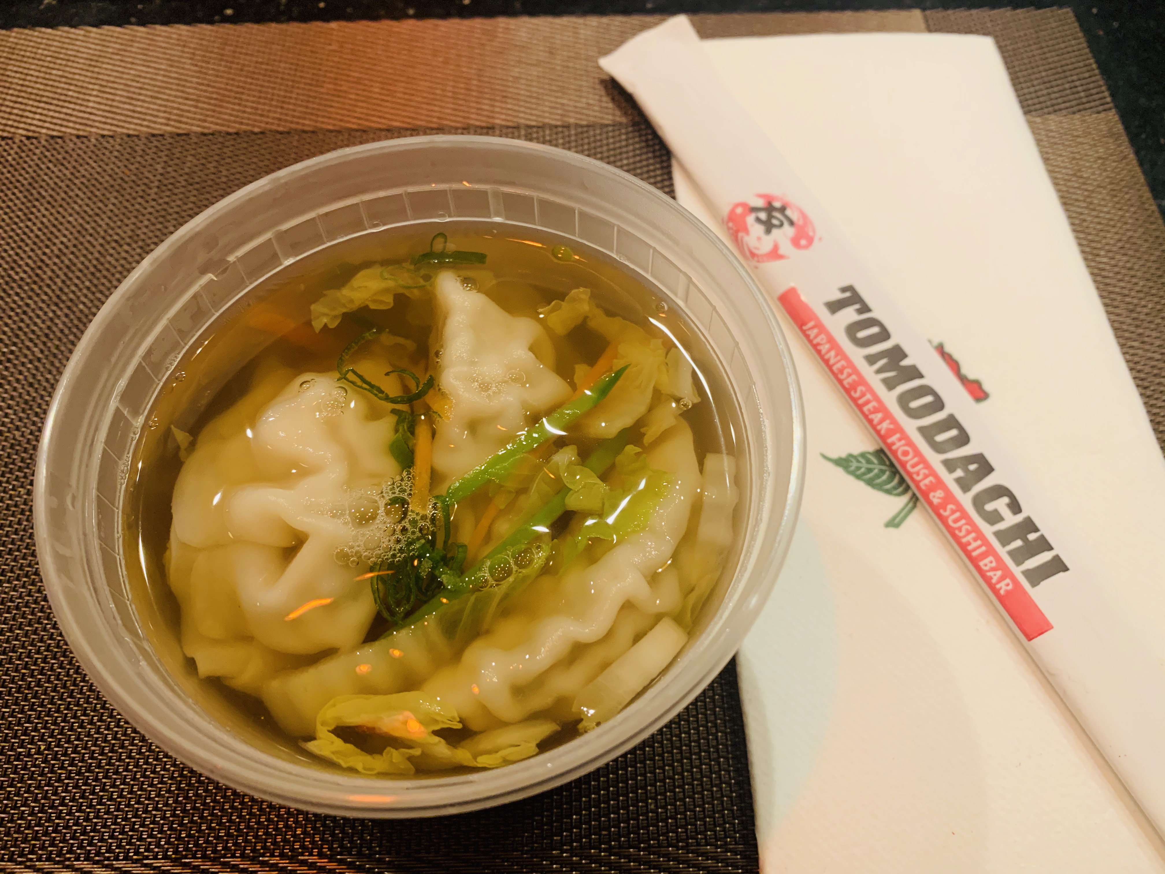 Order 3. Special Dumpling Soup food online from Tomodachi Japanese Steakhouse & Sushi Bar store, Royersford on bringmethat.com