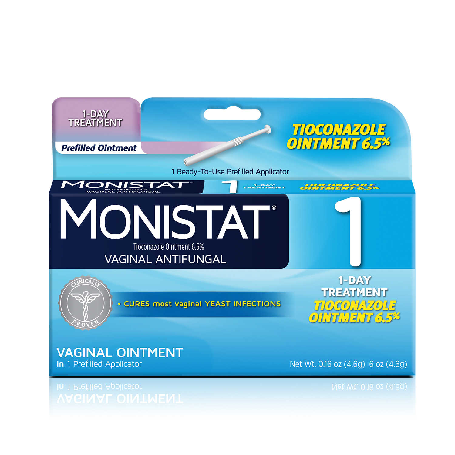 Order Monistat 1-Day Yeast Infection Treatment, Tioconazole Ointment - 0.16 oz food online from Rite Aid store, REEDLEY on bringmethat.com