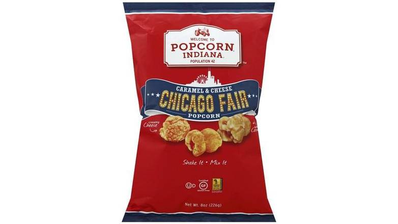 Order Popcorn Indiana Chicago Style Caramel & Cheese Popcorn food online from Trumbull Mobil store, Trumbull on bringmethat.com