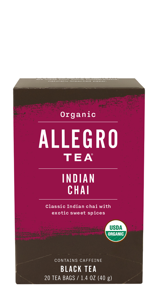 Order Organic Indian Chai Tea food online from Allegro Coffee Company store, Greensboro on bringmethat.com