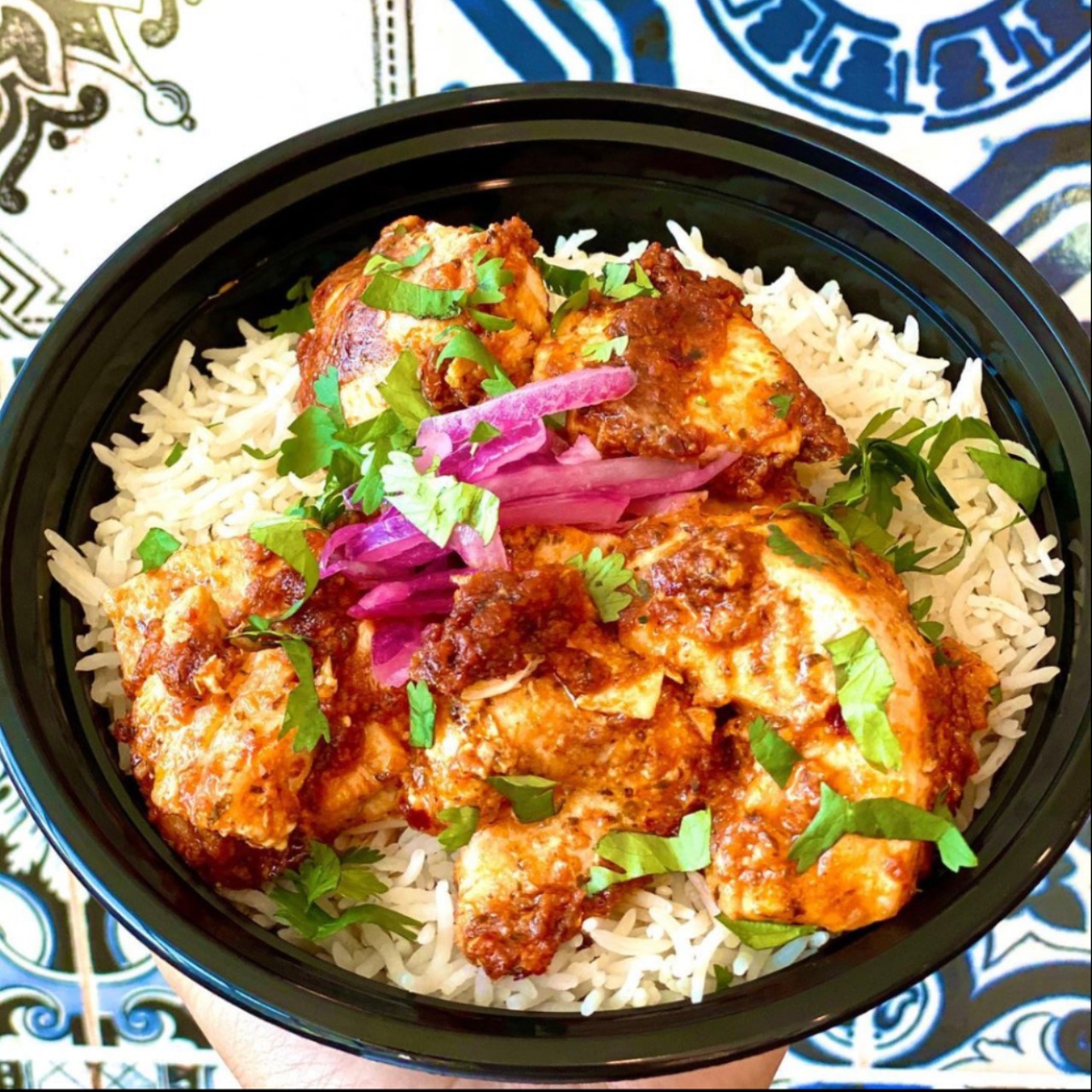 Order Masala Salmon Frankie Bowl food online from The Bombay Frankie Company store, Culver City on bringmethat.com