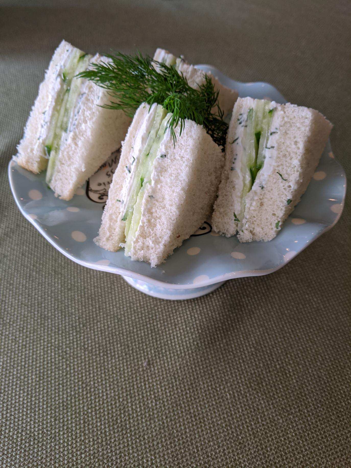 Order Traditional Cucumber Sandwich food online from All Things Tea store, Camarillo on bringmethat.com