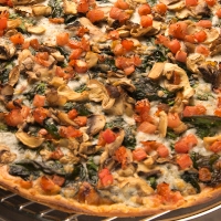 Order Spinach, Tomato & Mushroom food online from Aurelio Pizza Woodridge store, Woodridge on bringmethat.com