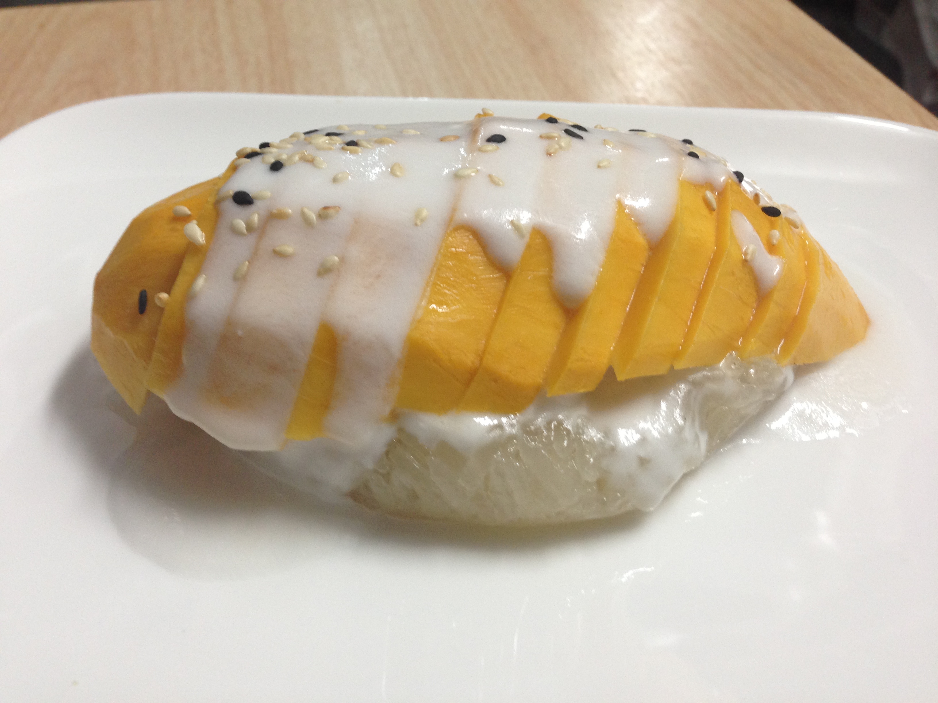 Order Mango with Coconut Sticky Rice food online from Boon Thai store, Brooklyn on bringmethat.com