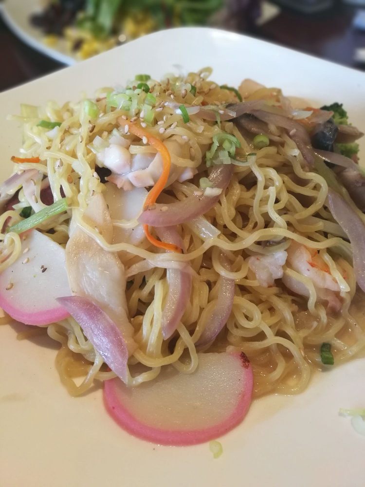 Order Seafood Ramen Pan Fried Noodle food online from Asuka sushi store, New York on bringmethat.com