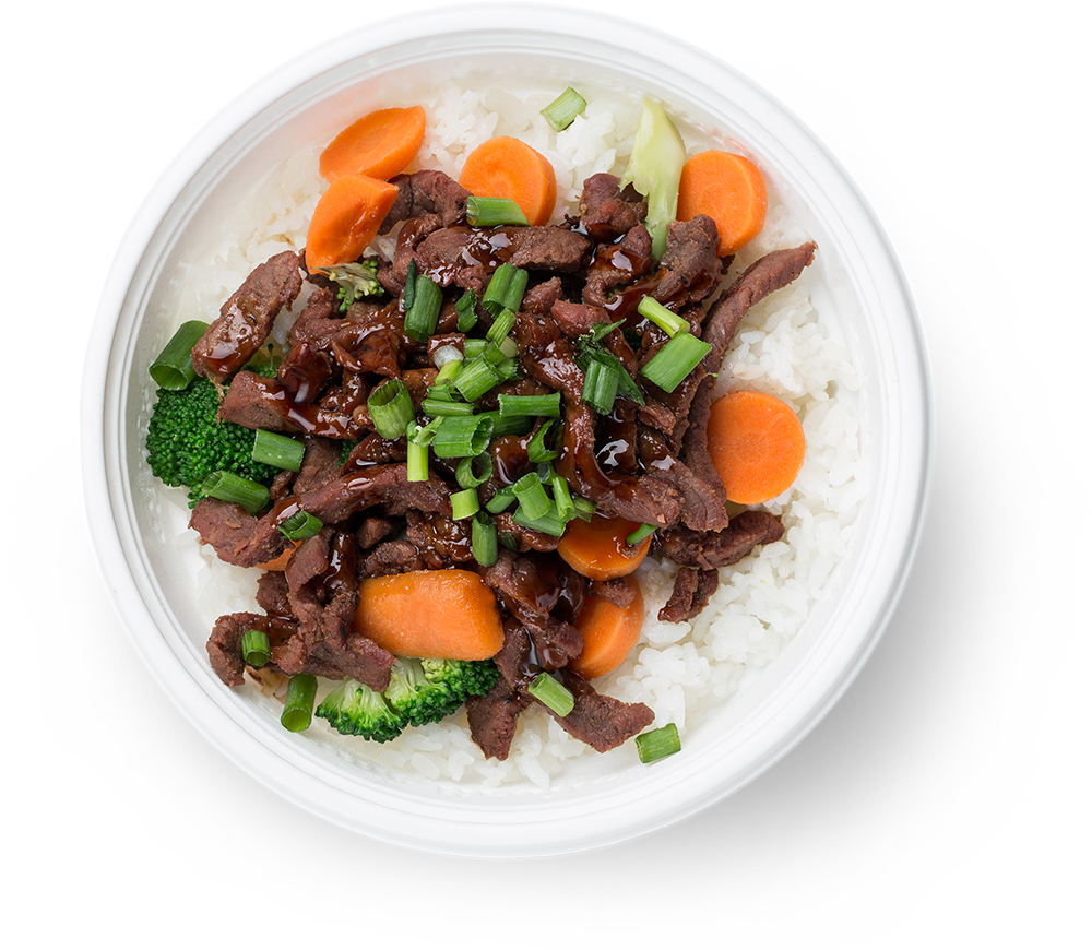 Order Angus Beef Mini Bowl food online from The Flame Broiler - The Rice Bowl King store, Irvine on bringmethat.com