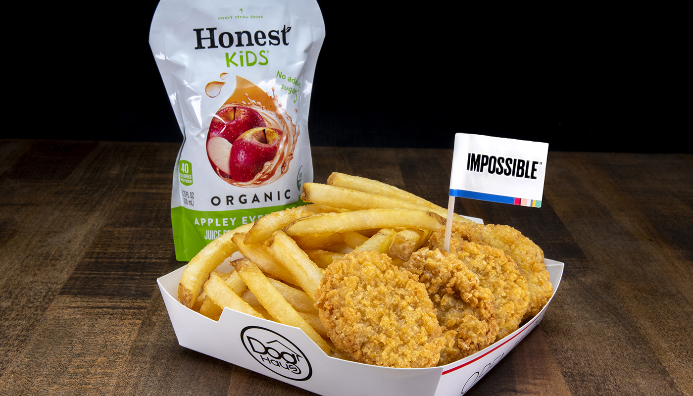 Order KID'S IMPOSSIBLE™ NUGGET MEAL food online from Dog Haus store, Northridge on bringmethat.com