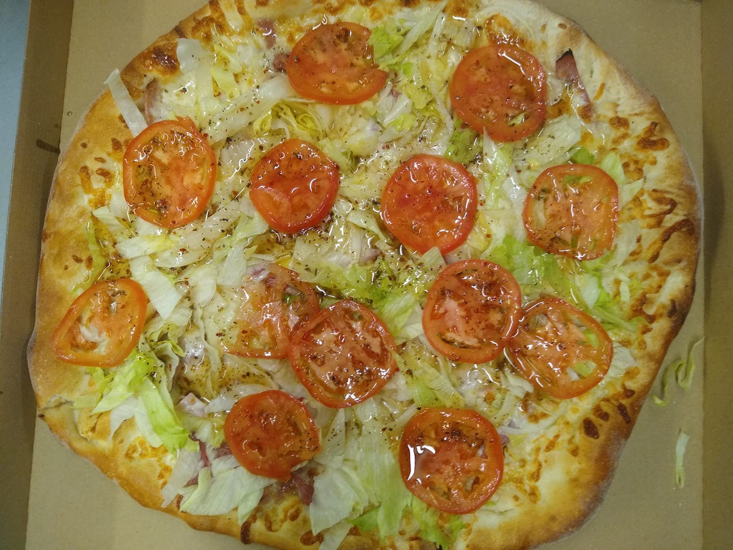Order Italian Sub Pizza - Medium 14" food online from Angry Oven Pizzeria store, Bath on bringmethat.com
