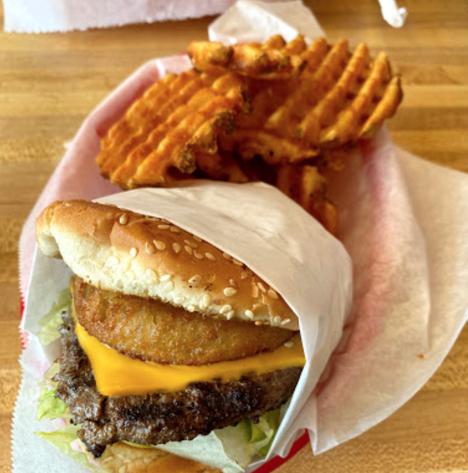 Order #8. Saturn Burger Combo food online from Beaverton Charburger store, Beaverton on bringmethat.com