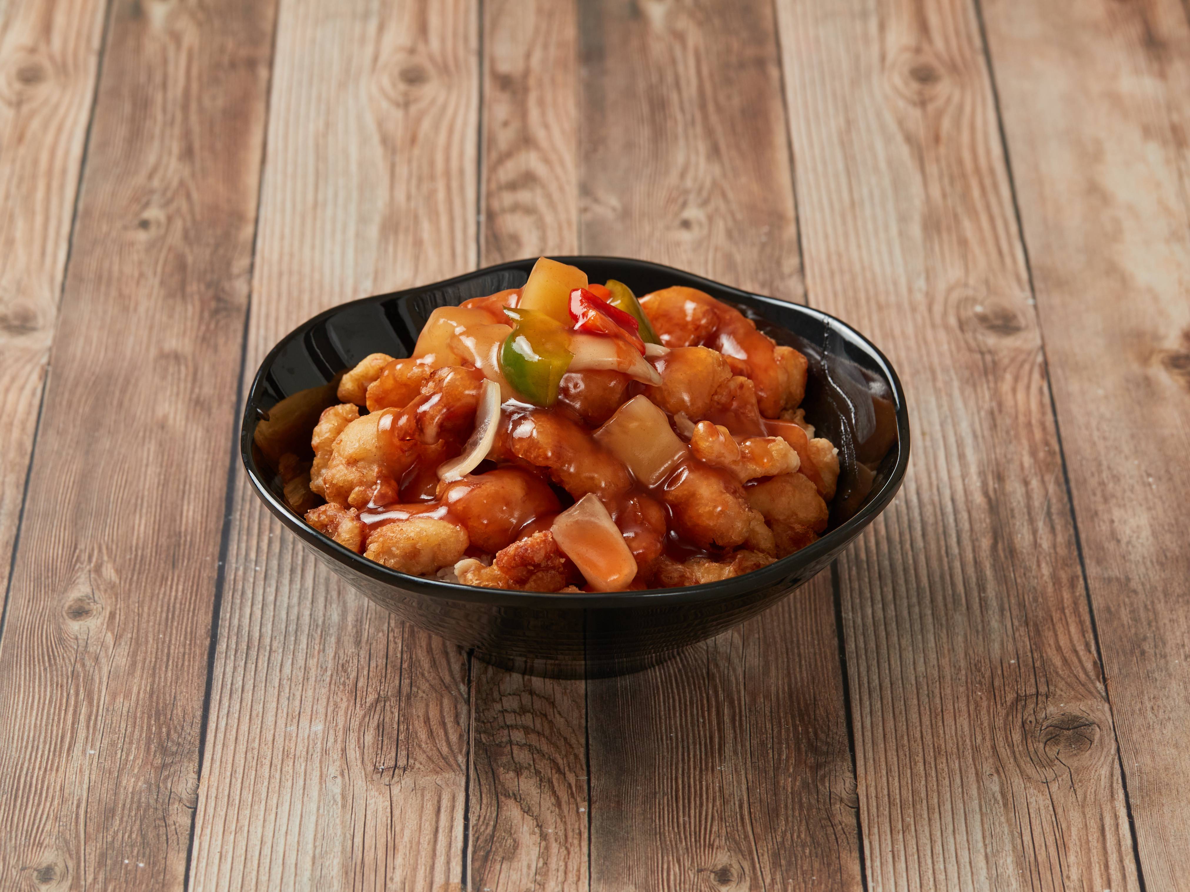 Order C5. Sweet and Sour Chicken food online from Jasmine Chinese & Asian Cafe store, Lone Tree on bringmethat.com