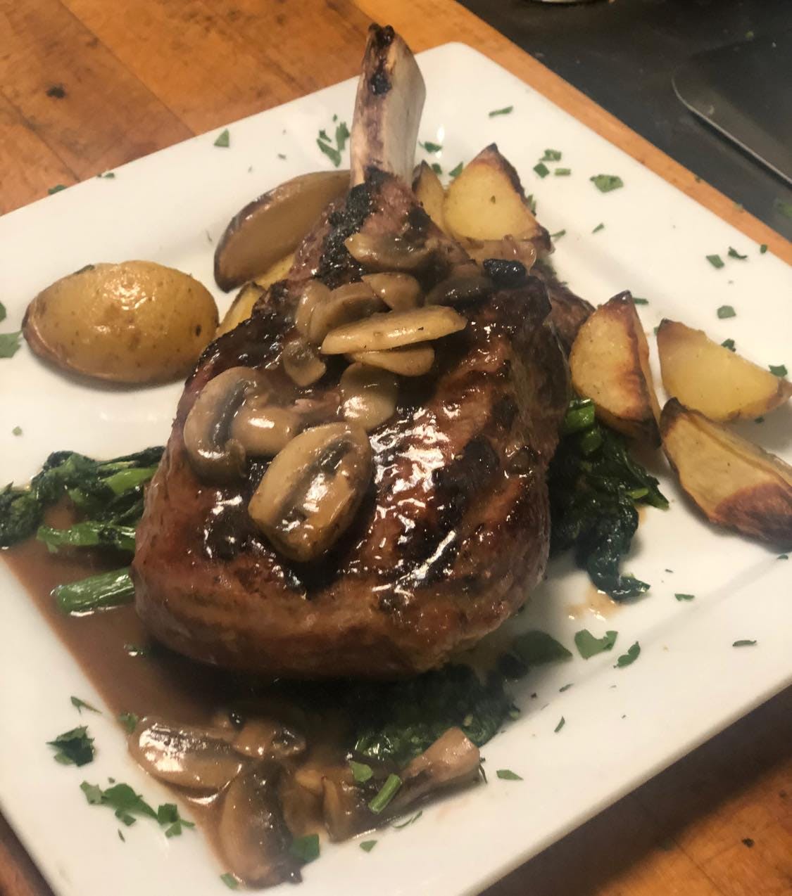 Order Veal Chop - 16 oz. food online from Aroma Restaurant store, Ventnor City on bringmethat.com
