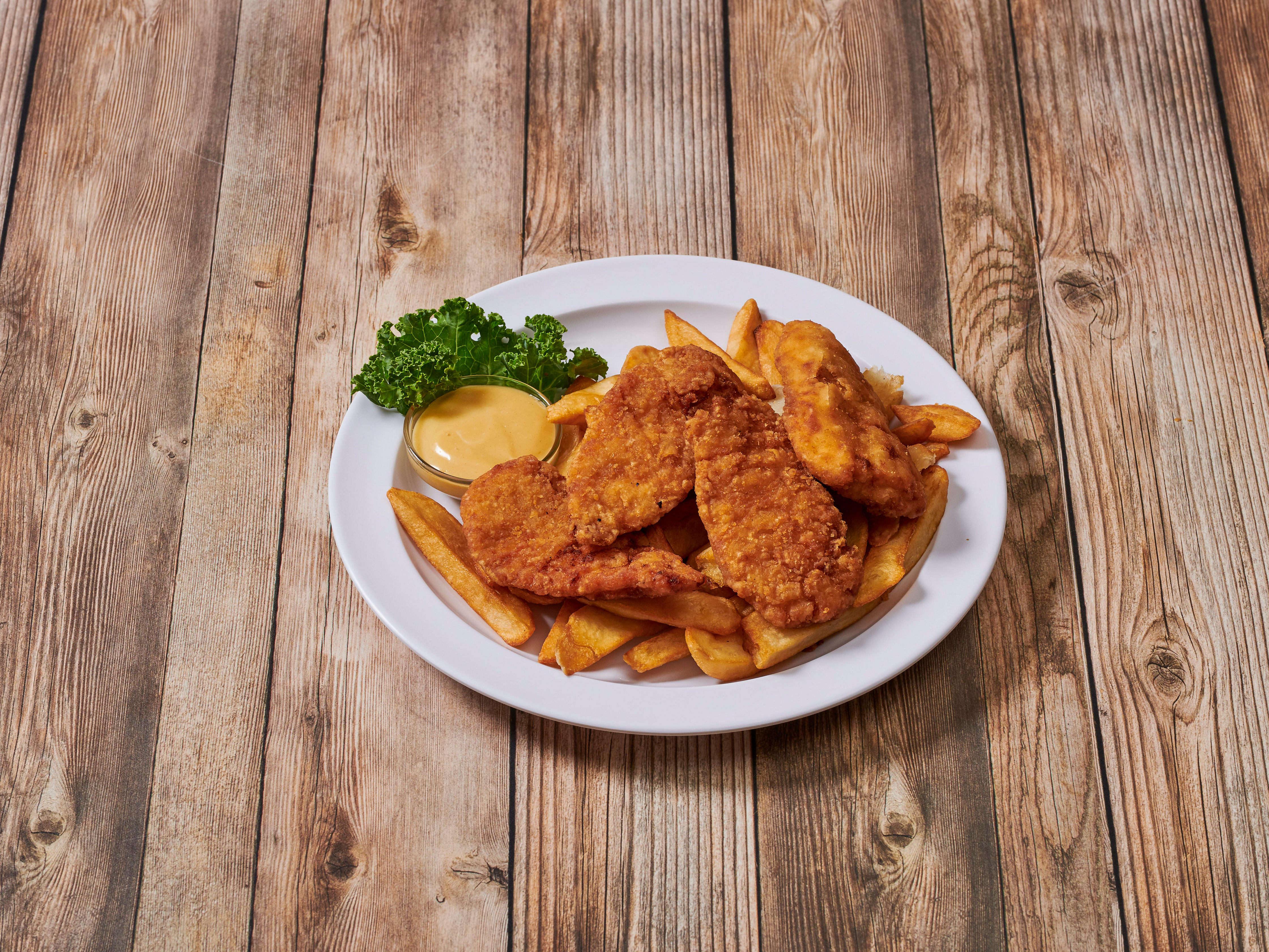 Order Chicken Fingers with Fries food online from Fedelos Family Pizzeria store, Lawrenceville on bringmethat.com