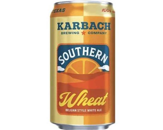 Order Karbach Southern Wheat IPA, 6pk-12oz can beer food online from Cold Spring Liquor store, Liberty Hill on bringmethat.com