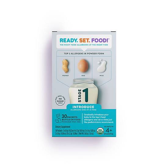 Order Ready, Set, Food!™ 30-Pack Early Allergen Introduction Stage 1 Mix-Ins food online from Bed Bath & Beyond store, Westbury on bringmethat.com