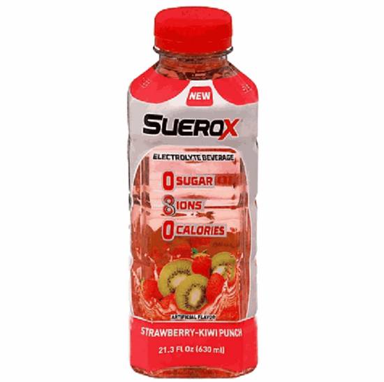 Order Suerox Electrolyte Beverage - Strawberry-Kiwi Punch food online from IV Deli Mart store, Goleta on bringmethat.com